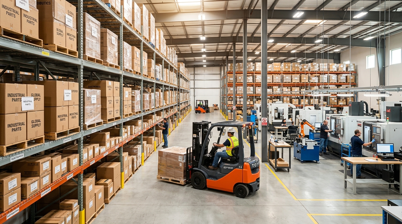 DirectStock Wholesale Warehouse and Manufacturing Logistics Facility